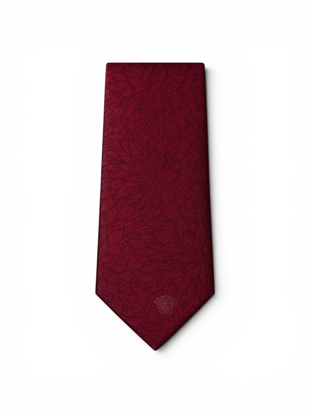 Versace collection Men's Burgundy Patterned Silk Tie